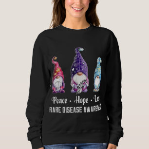 Camiseta Paz Esperança Ama Gnomos Raros Consciência da Doen