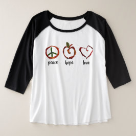 Camiseta paz-esperança-amor