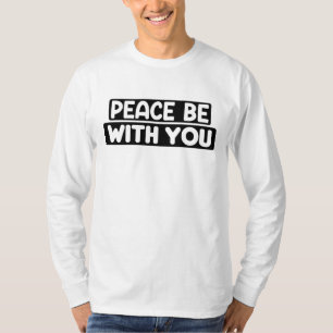 Camiseta Paz Esteja Com Seu Presente Islâmico Árabe