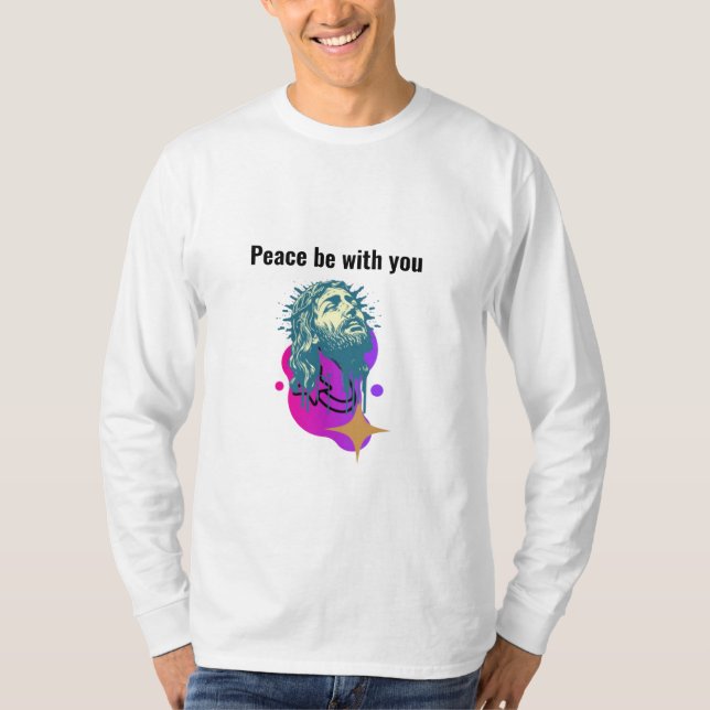 Camiseta Paz esteja com você (Frente)
