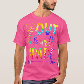 Camiseta Paz Feliz Dia do Quarto Ano no Último Dia da Escol