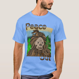 Camiseta Paz fora Pé Grande Sasquatch