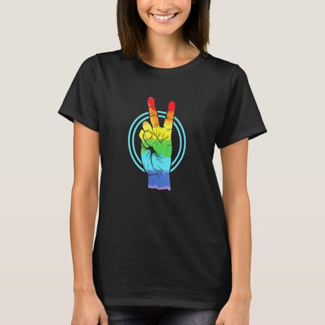 Camiseta Paz Gay ou Lésbica (Frente)