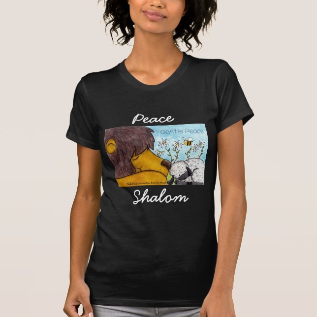 Camiseta Paz Gentil de Leão e Lamb (Frente)