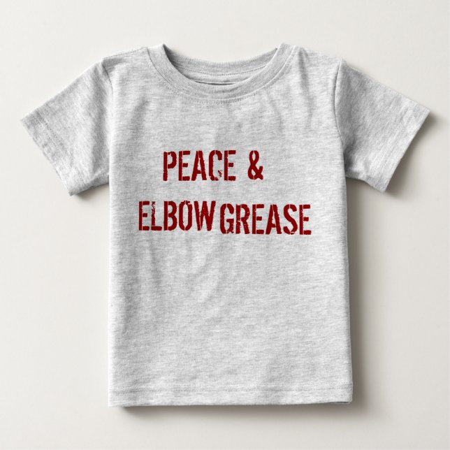 CAMISETA PAZ & GRAXA DE COTOVELO (Frente)