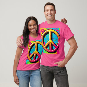 Camiseta Paz Groovy Flor do Poder