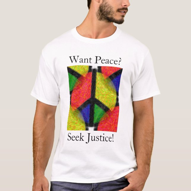 CAMISETA PAZ & JUSTIÇA (Frente)