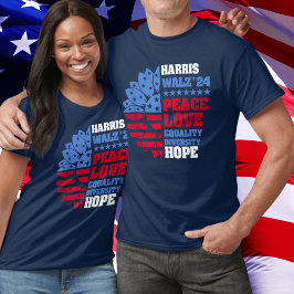 Camiseta Paz LGBT Harris Walz Walz