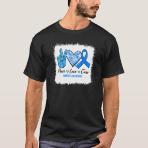 Camiseta Paz Liberada Cura Azul Fita Diabetes Em Guerra
