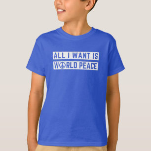 Camiseta Paz mundial