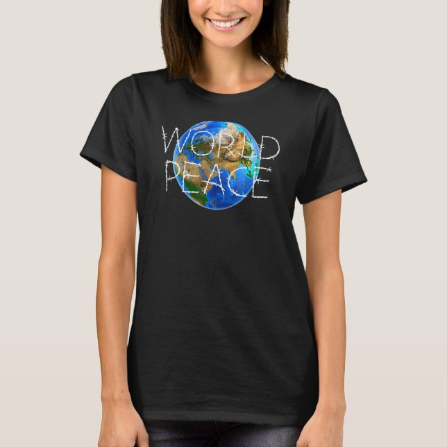 Camiseta Paz mundial na Terra (Frente)