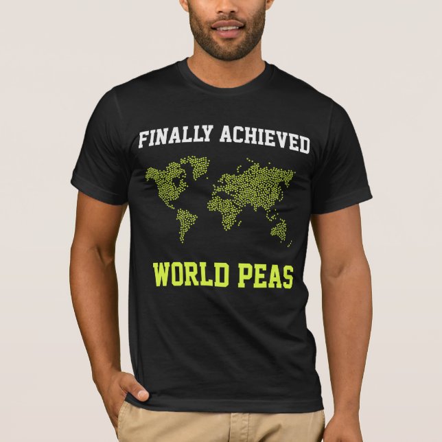 Camiseta Paz mundial na terra Liberdade Alcançados do mundo (Frente)