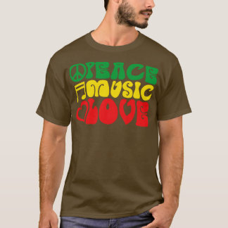 Camiseta Paz, Música e Amor