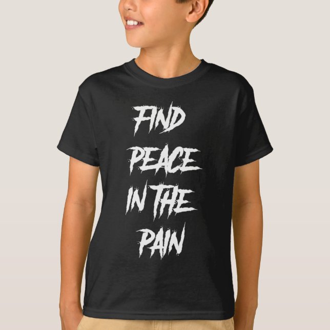 Camiseta Paz Na Dor Saúde Mental Sensibilização Para O Suic (Frente)