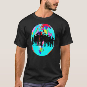 Camiseta Paz Na Terra Consciência Humanidade Amizade Amor W