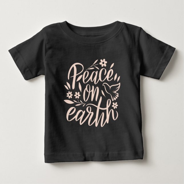 Camiseta Paz na Terra Design Floral (Frente)