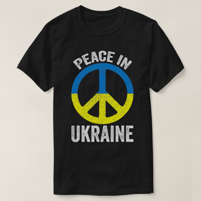 Camiseta Paz na Ucrânia (Frente do Design)