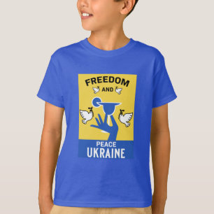 Camiseta Paz Na Ucrânia - Amor E Apoio