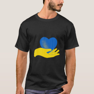 Camiseta Paz Na Ucrânia Dove. Fique Com A Ucrânia. Suporte