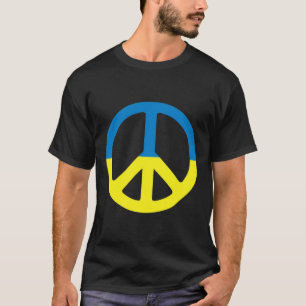 Camiseta Paz Na Ucrânia. Fique Com A Ucrânia. Apoio Para