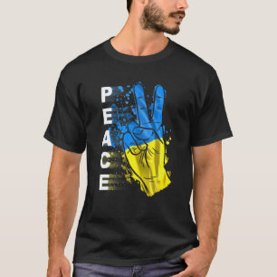 Camiseta Paz Na Ucrânia Livre Ucrânia Eu Defendo A Ucrân