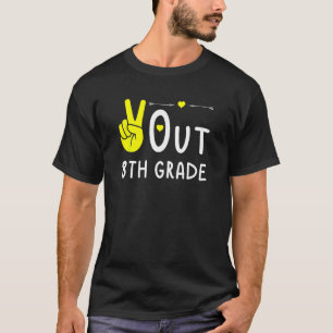 Camiseta Paz no 8º ano do último dia de graduação escolar