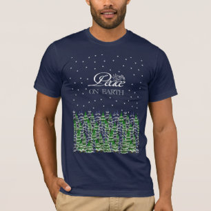Camiseta Paz no feriado da terra
