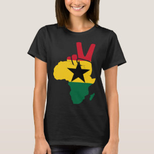 Camiseta Paz no Gana - África mapeia o orgulho da bandeira