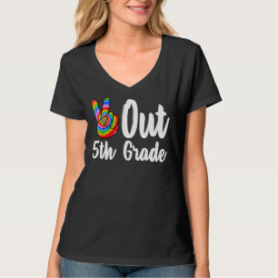 Camiseta Paz No Quinto Ano Do Formando Escolar No Último Di