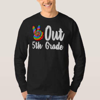 Camiseta Paz No Quinto Ano Do Formando Escolar No Último Di