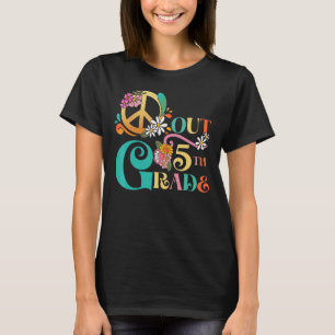 Camiseta Paz No Quinto Ano Do Formando Escolar No Último Di