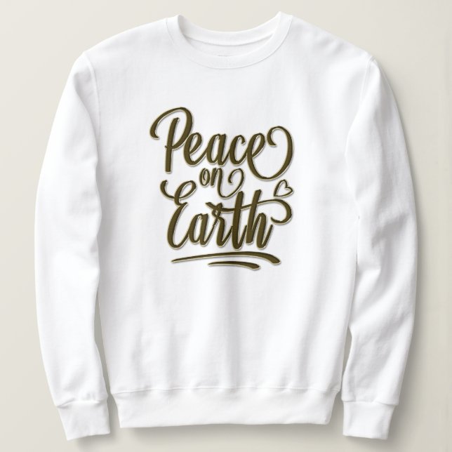 Camiseta Paz No Terreno Feriados Gift Sweet (Frente do Design)