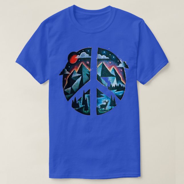 Camiseta Paz No Triplo Selvagem (Frente do Design)
