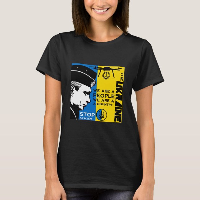 Camiseta Paz Para A Ucrânia (Frente)