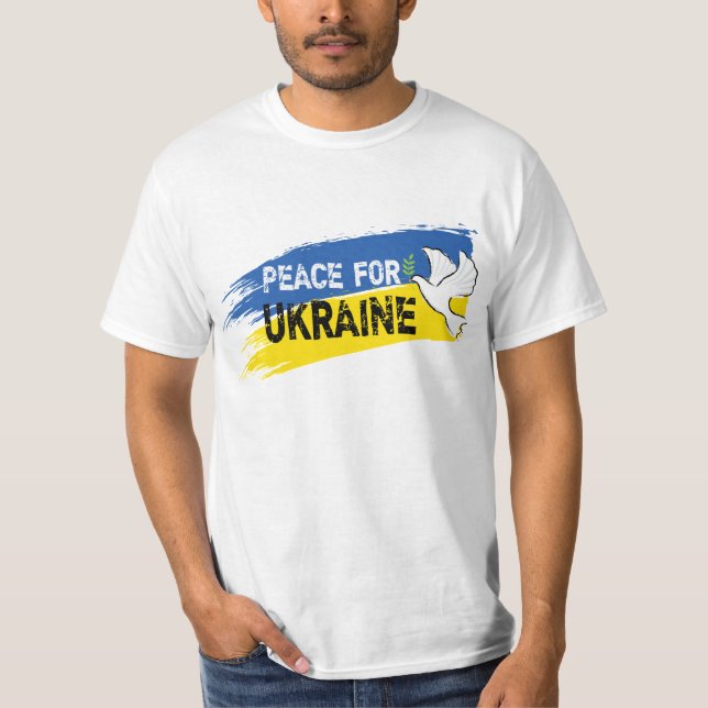 Camiseta Paz para a Ucrânia (Frente)