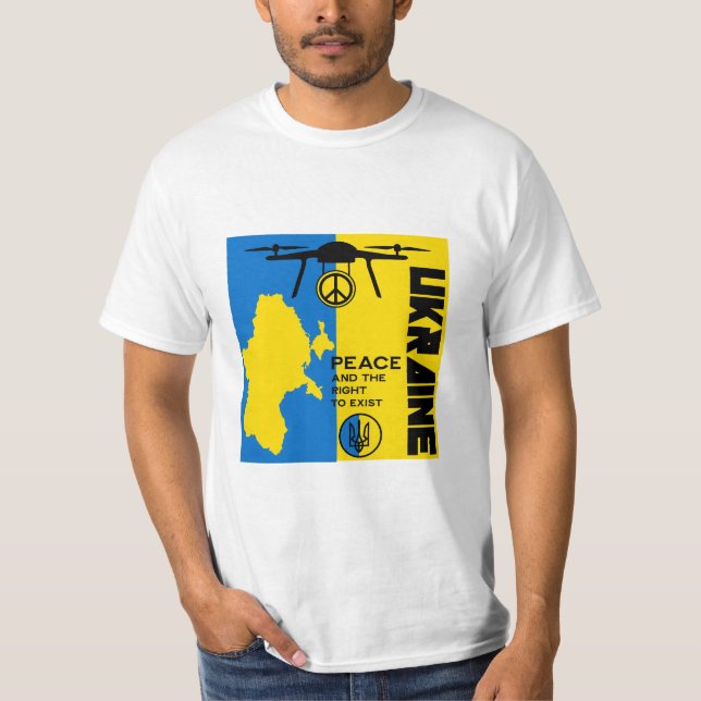Camiseta Paz Para A Ucrânia (Frente)