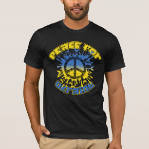 Camiseta Paz para a Ucrânia Mostre Seu Apoio à Ucrânia T-