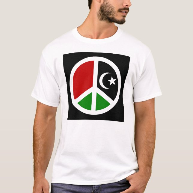 Camiseta Paz para Líbia (Frente)