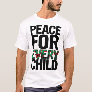 Camiseta Paz para Todas as Crianças - Design de Consciência