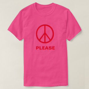 CAMISETA PAZ POR FAVOR -