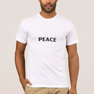 Camiseta "Paz" preto branco