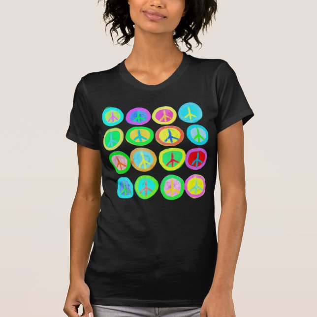 Camiseta Paz simula Abstrato de Arte a Vestir (Frente)