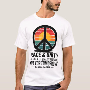 Camiseta Paz Unida Amor Por Todos Igualdade Esperança Para