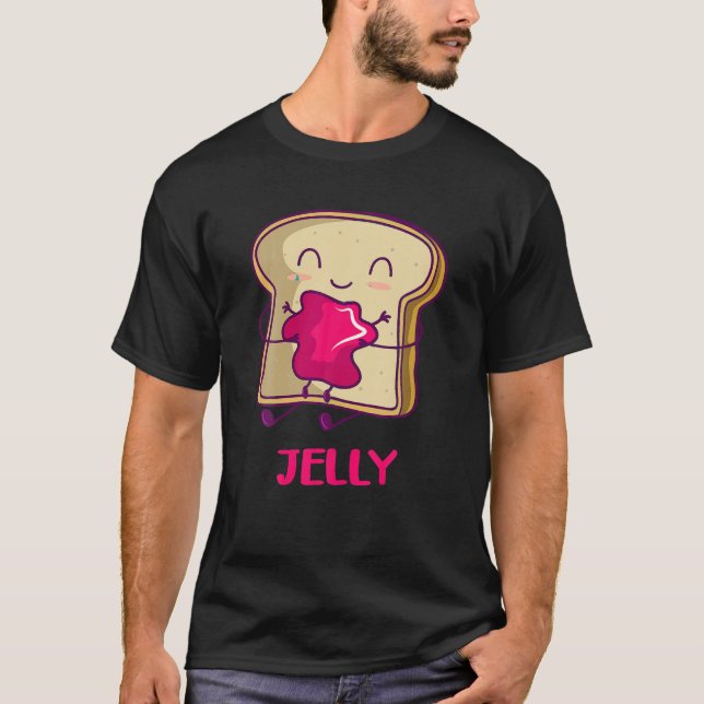 Camiseta PB J Manteiga de amendoim Correspondência da Famíl (Frente)