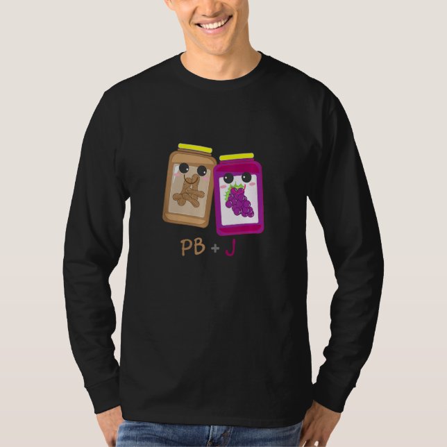 Camiseta Pb+j Manteiga de amendoim e gelatina Igual a fanta (Frente)
