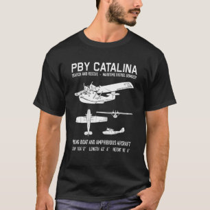 Camiseta Pby Catalina American Ww2 Flying Boat Diagramas