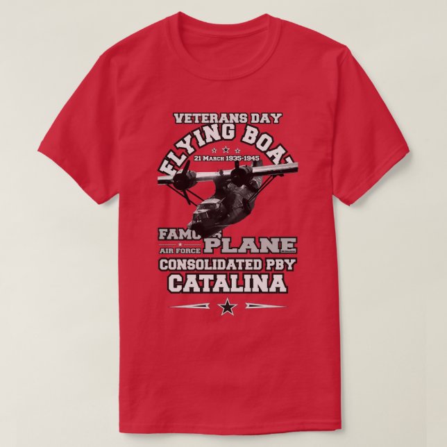 Camiseta PBY Catalina Flaying Boat (Frente do Design)