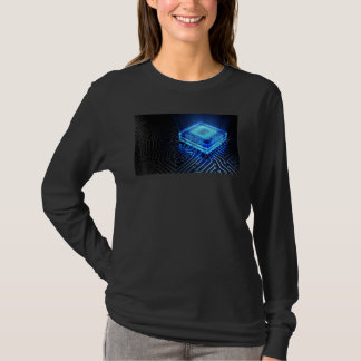 Camiseta Pc Cientista Do Chip De Computador Do Nerd Gamer