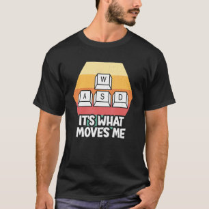Camiseta PC Gamer WASD É o que me move os homens dos jogos