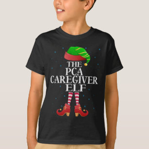 Camiseta Pca Cuidador Elf Piada Correspondência Grupo Pijam